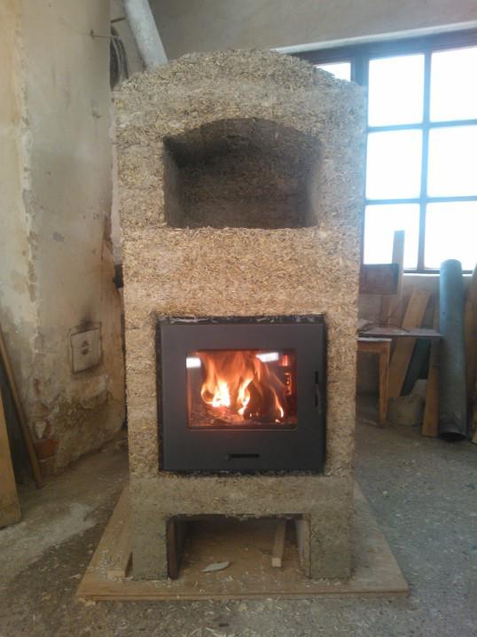 The hemp fireplace we built together