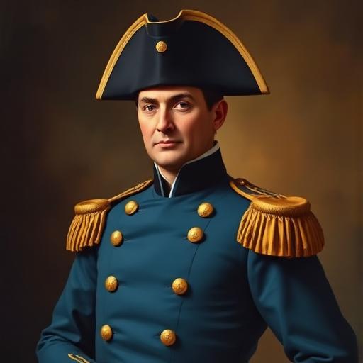 AI-generiran portret · Napoleon Bonaparte